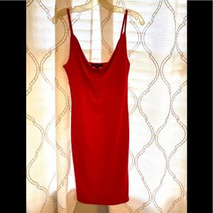 Red Cowl neck dress NWT